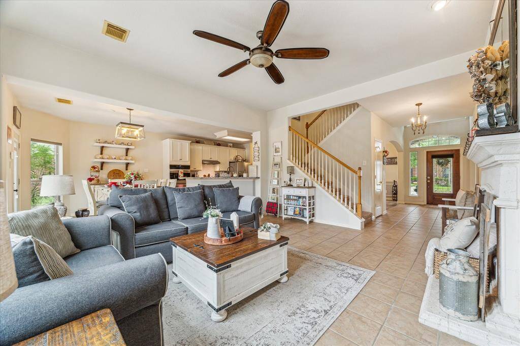As you venture into the heart of this beautiful home, you will be immediately drawn in by the Open Floor Plan and Sheer Amount of Space.  Those with a large sectional sofa will certainly have no problem fitting their furniture into this family room.