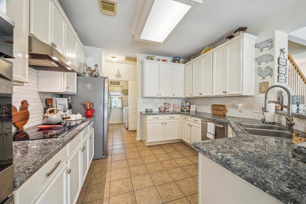 Another view of the Chief Inspired Kitchen!!!  Plenty of Built in Cabinetry with Chic Hardware.  Spacious Countertops offer an Abundance of Prep and Serving Space. Truly a Functional Balance of Beauty, Comfort and Convenience.