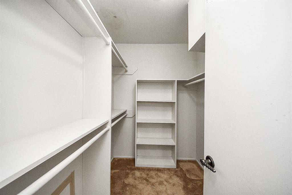 Spacious primary closet