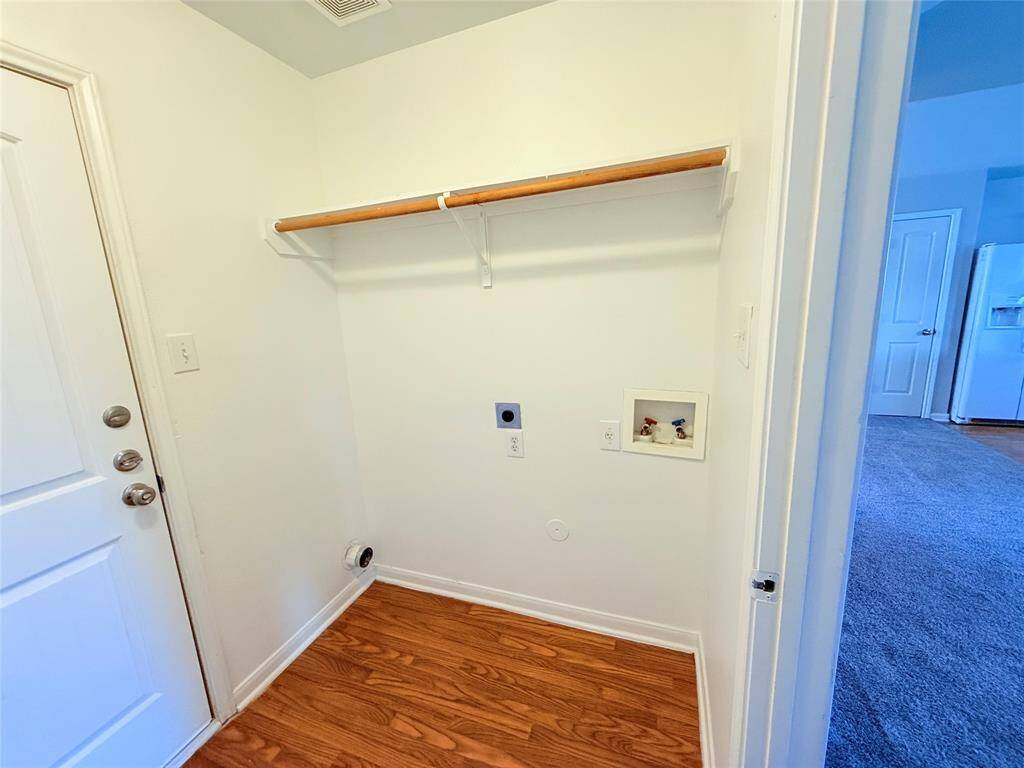 Utility room inside the home