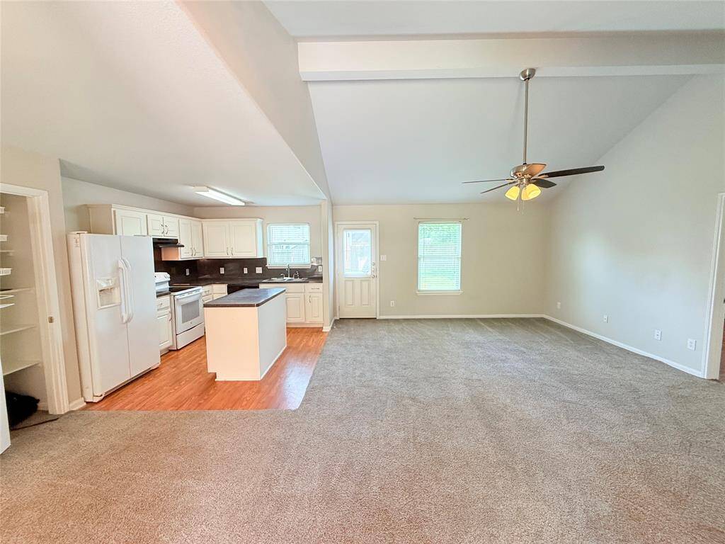 Walk in to the spacious living room