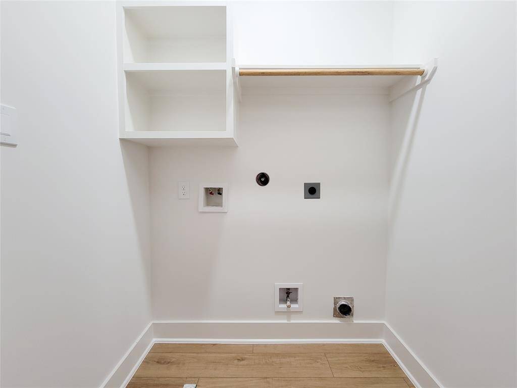 laundry space upstairs