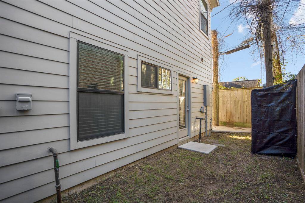Back patio with no rear neighbors—backs to future city green space.