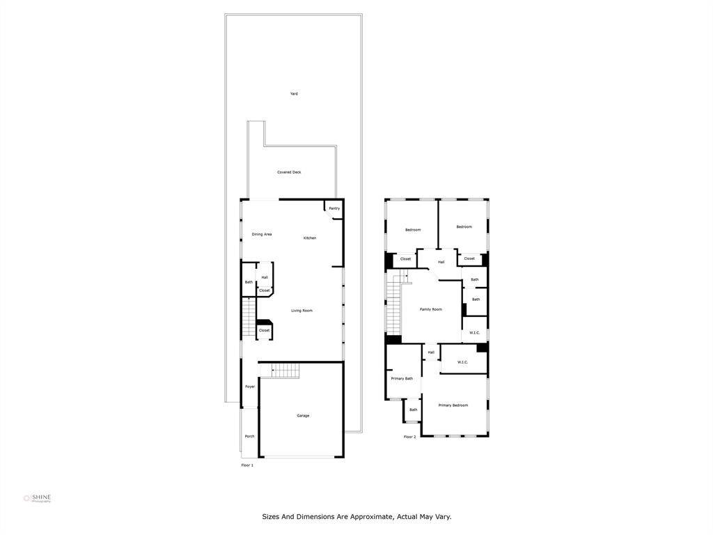 Side by side floor plans