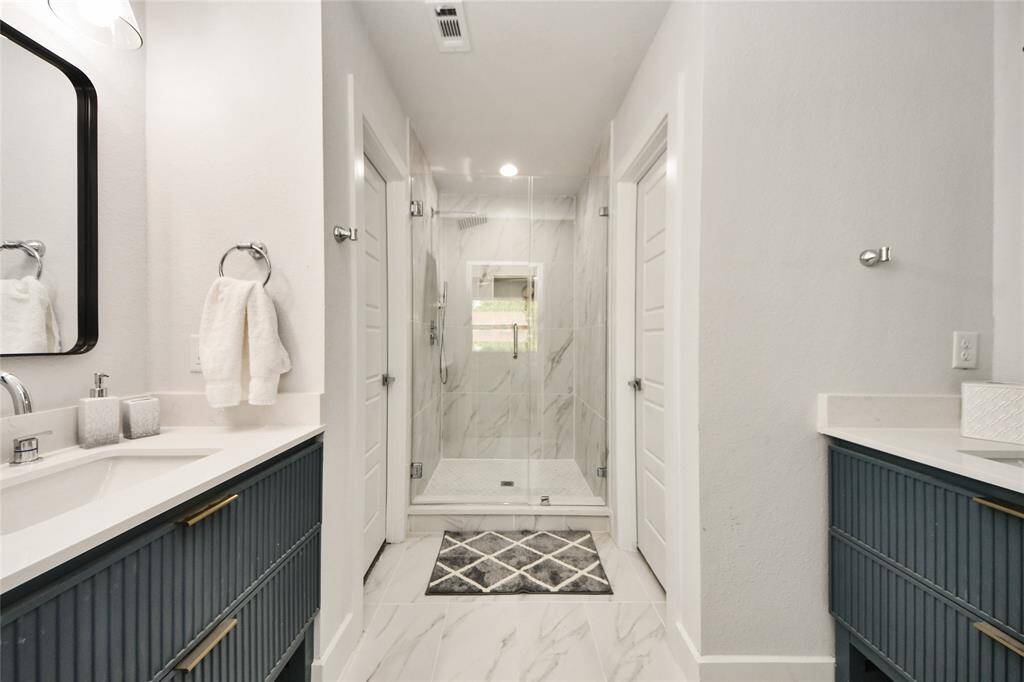 The primary bathroom