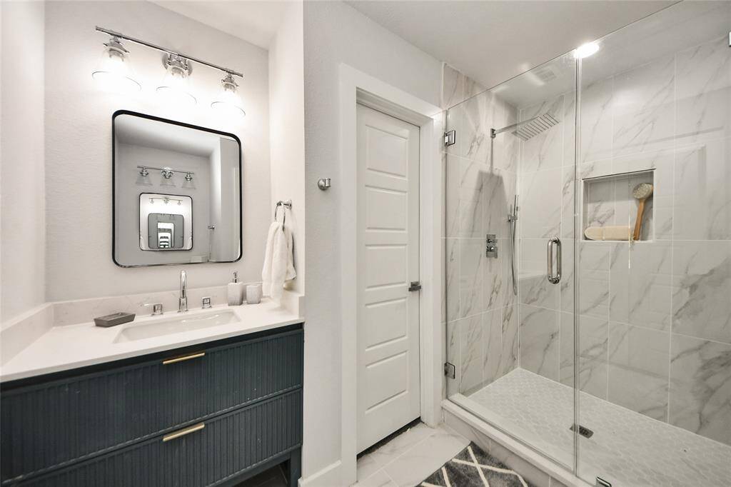 The primary bathroom