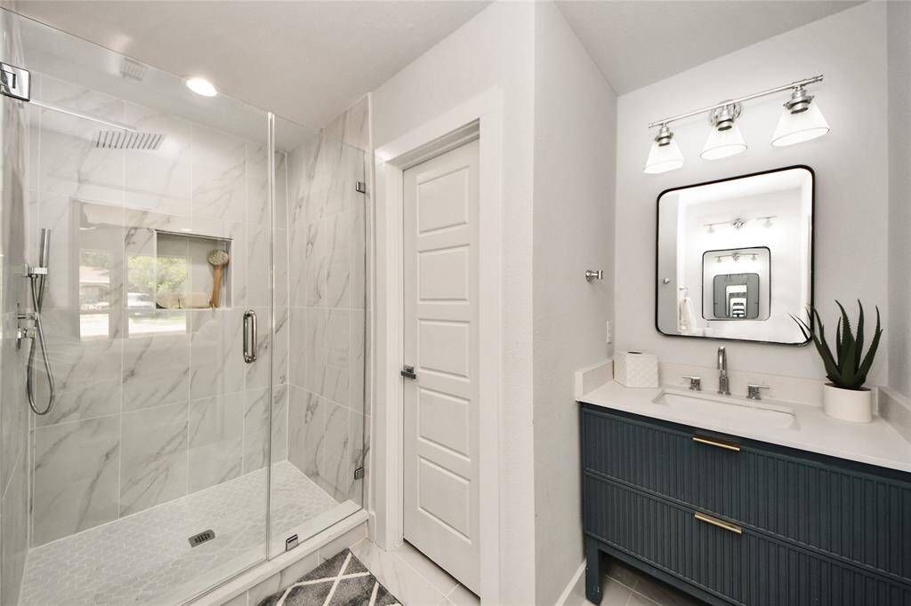 The primary bathroom