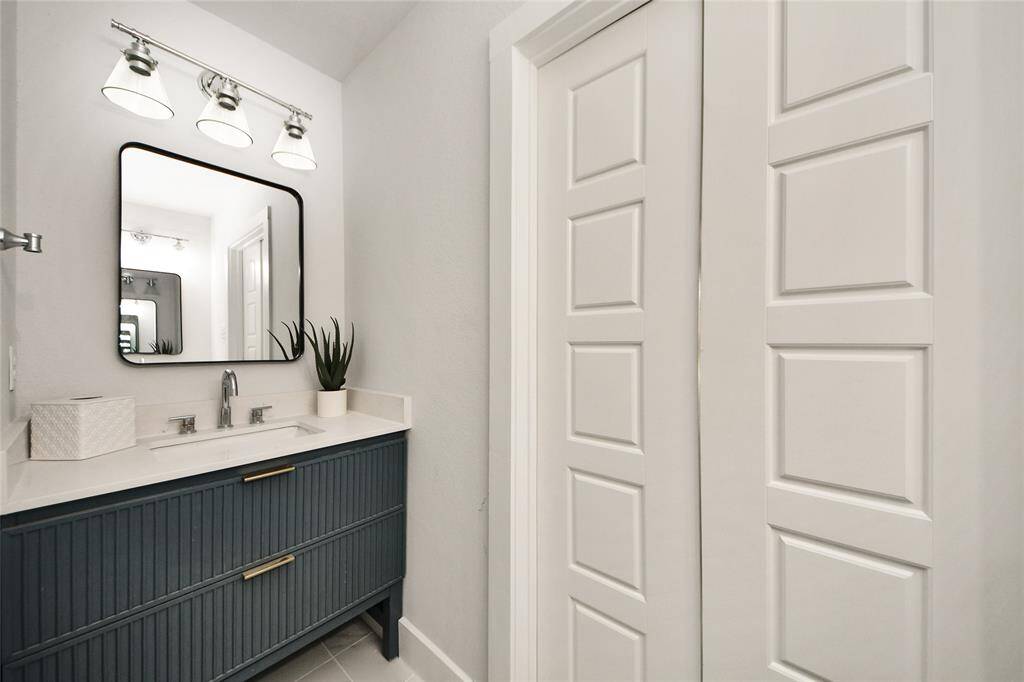 The primary bathroom