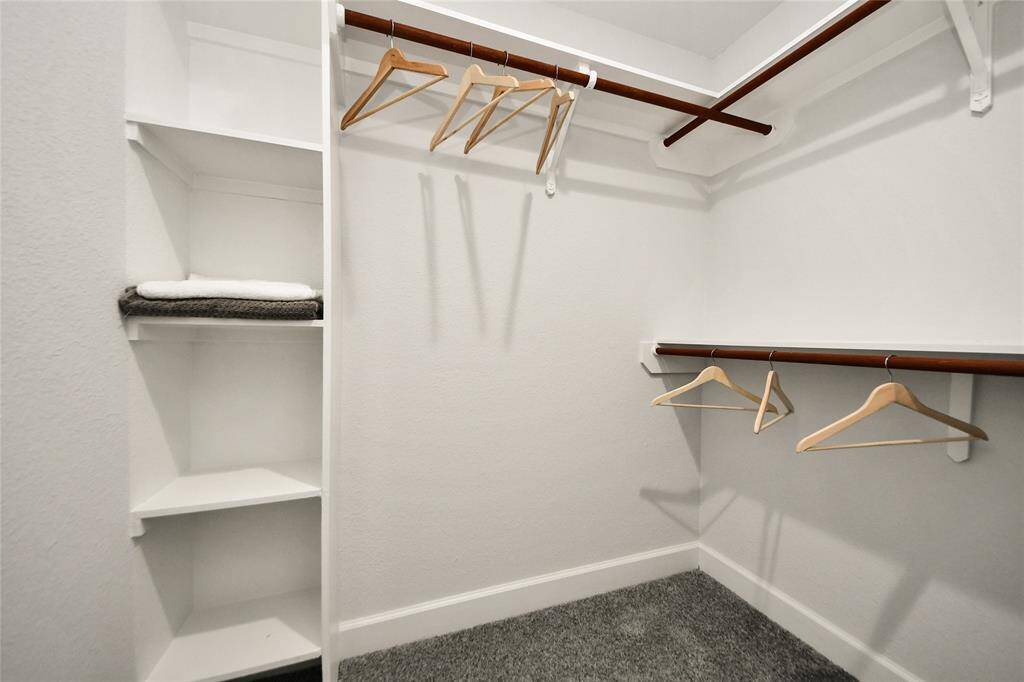 Plenty of closet storage