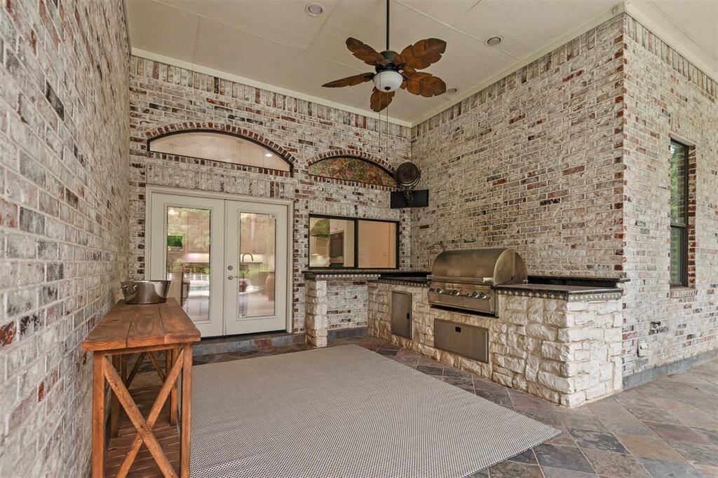 Outdoor summer kitchen