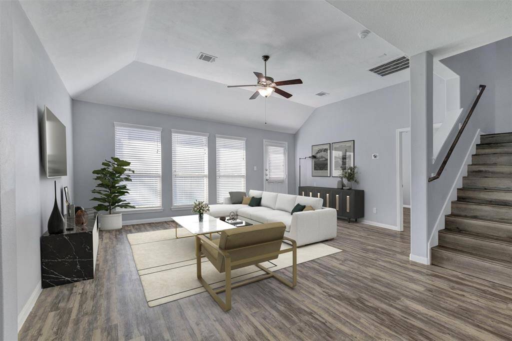 Virtually Staged Family room