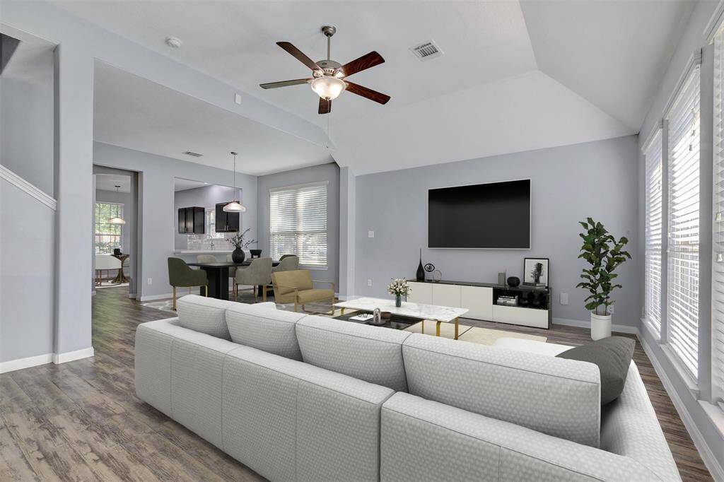 Virtually Staged Family and Dining