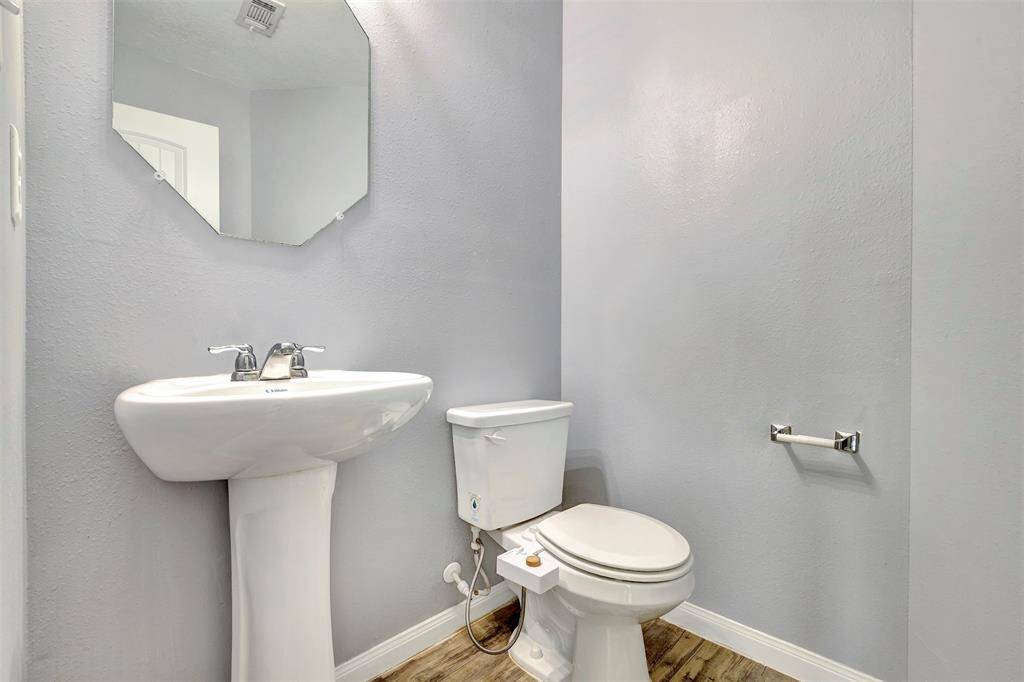 Downstairs half bath