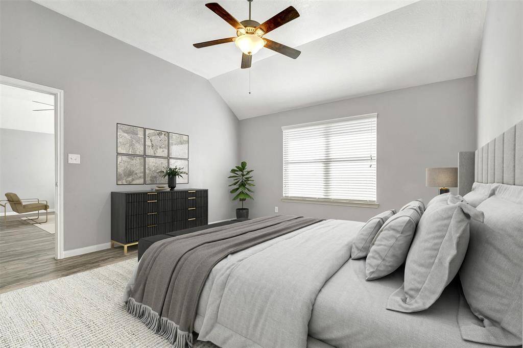 Virtually Staged Primary Bedroom