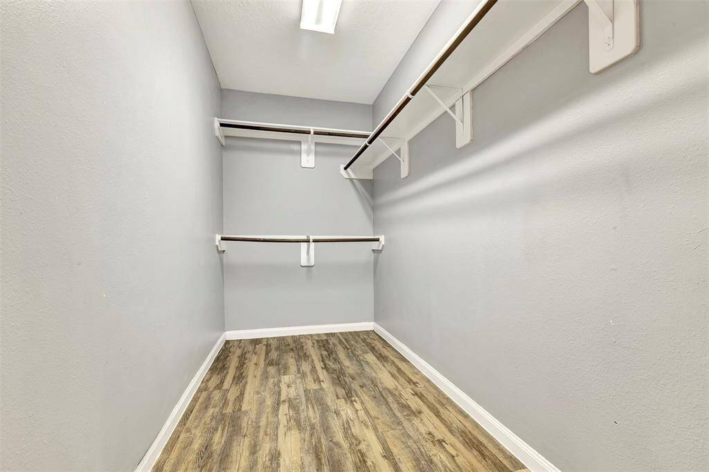 Spacious primary closet