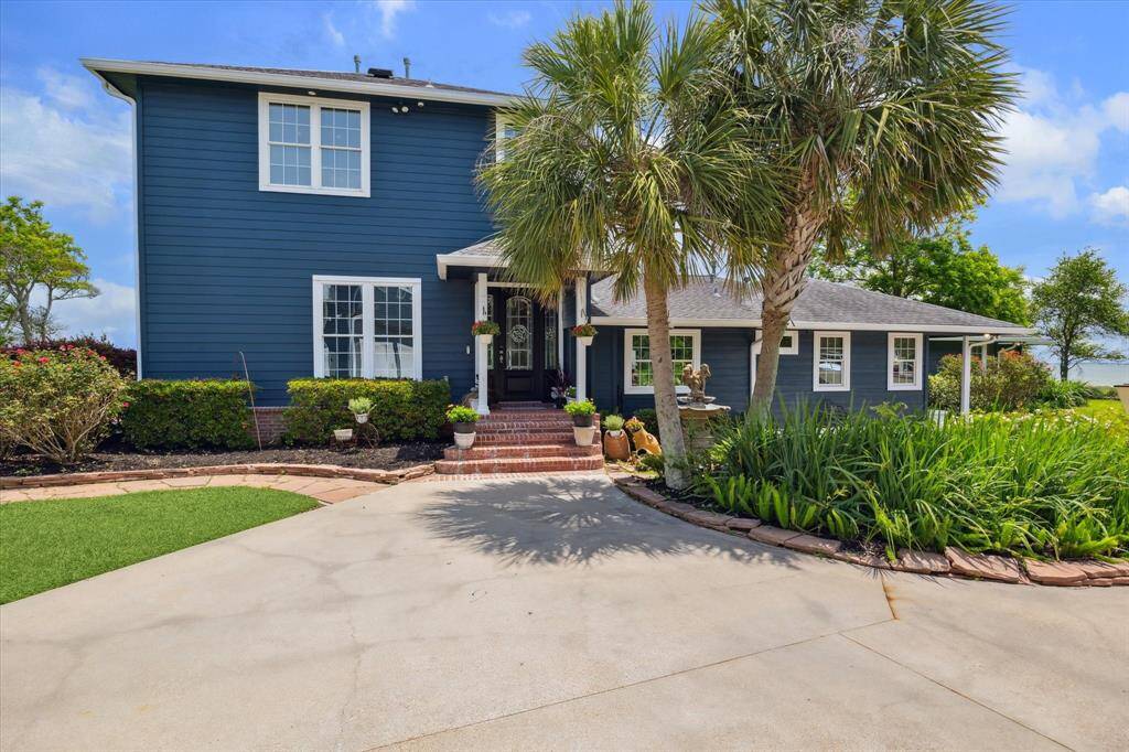 Experience unparalleled Galveston Bay waterfront living at 3814 Todville Rd. in Seabrook Texas. This home and the accompanying garage apartment offer +/- 5,200 square feet of space on a 1.9 acre waterfront lot.