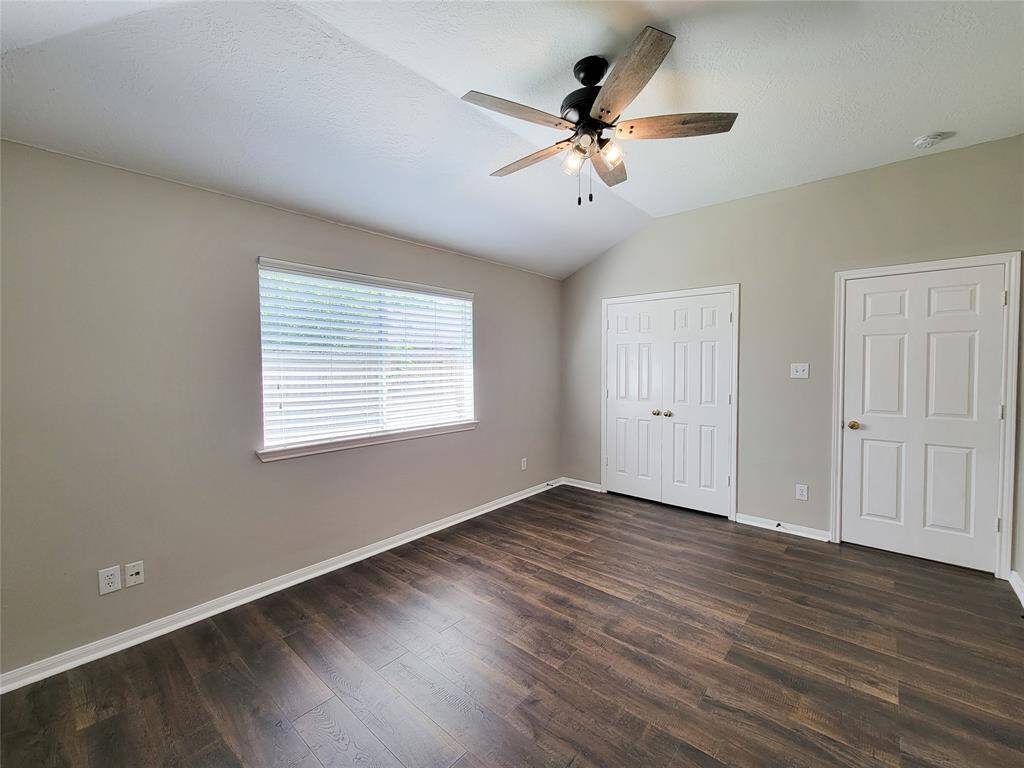 Ample storage with one closet located in primary bedroom and a second closet just by the primary bath.