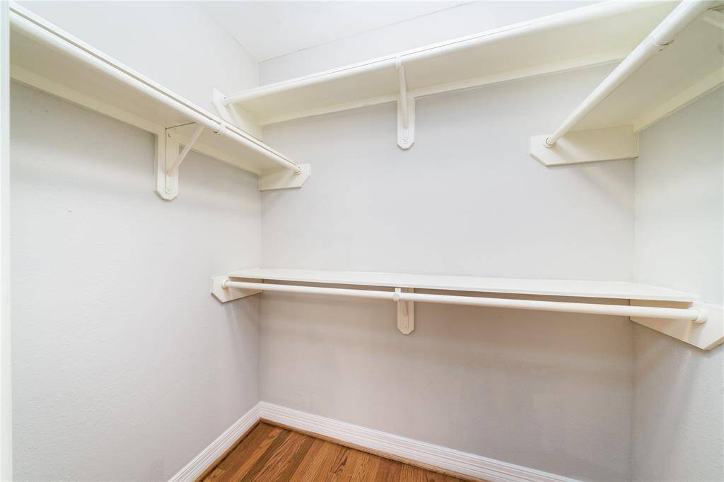 Closets are efficient and for those that like a minimalist feel.