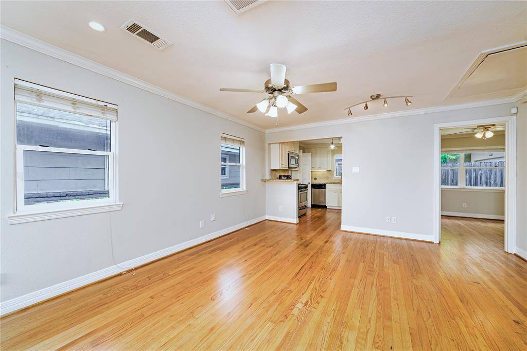 All wood Floors and been redone and repainted-