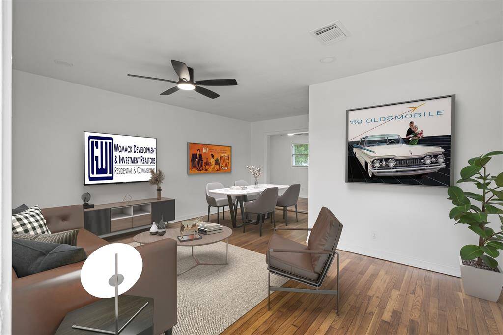 Living Room w/Wood Floors