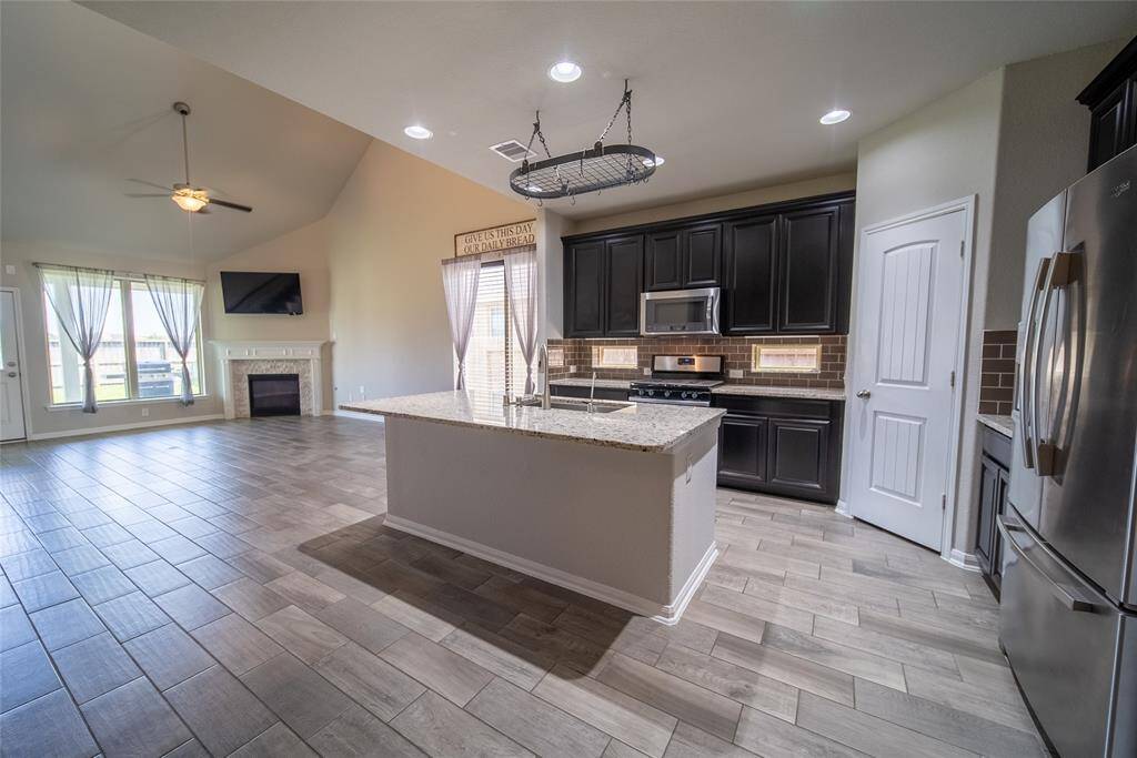 Open kitchen concept makes entertaining easy