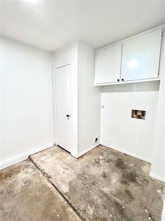 Laundry room is in built in room inside garage.