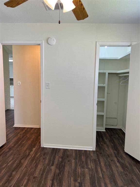 Bedroom 1 with large walk-in closet