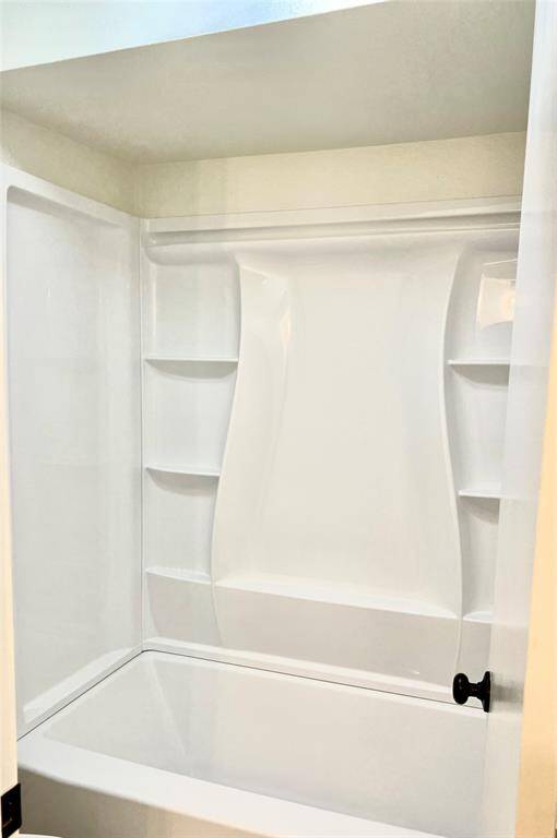 Renovated shower area.