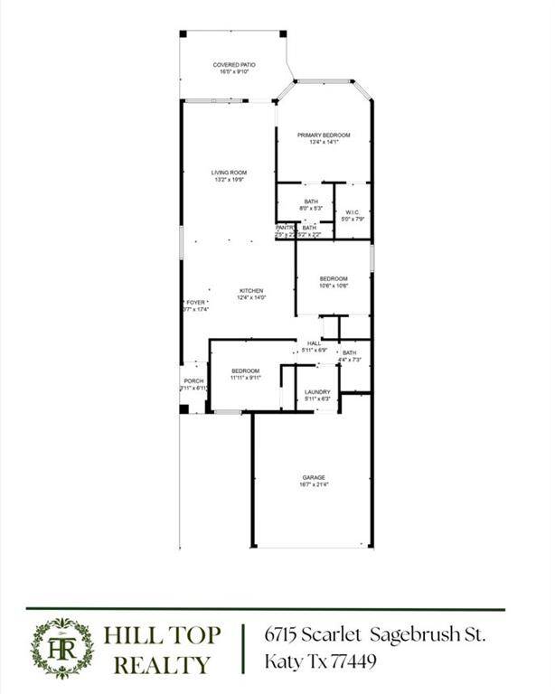 6715 Scarlet Sagebrush dimensions - All dimensions are approximate and must be verified