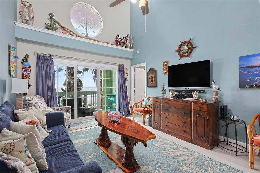 Vinyl plank flooring throughout living area is easier to clean.