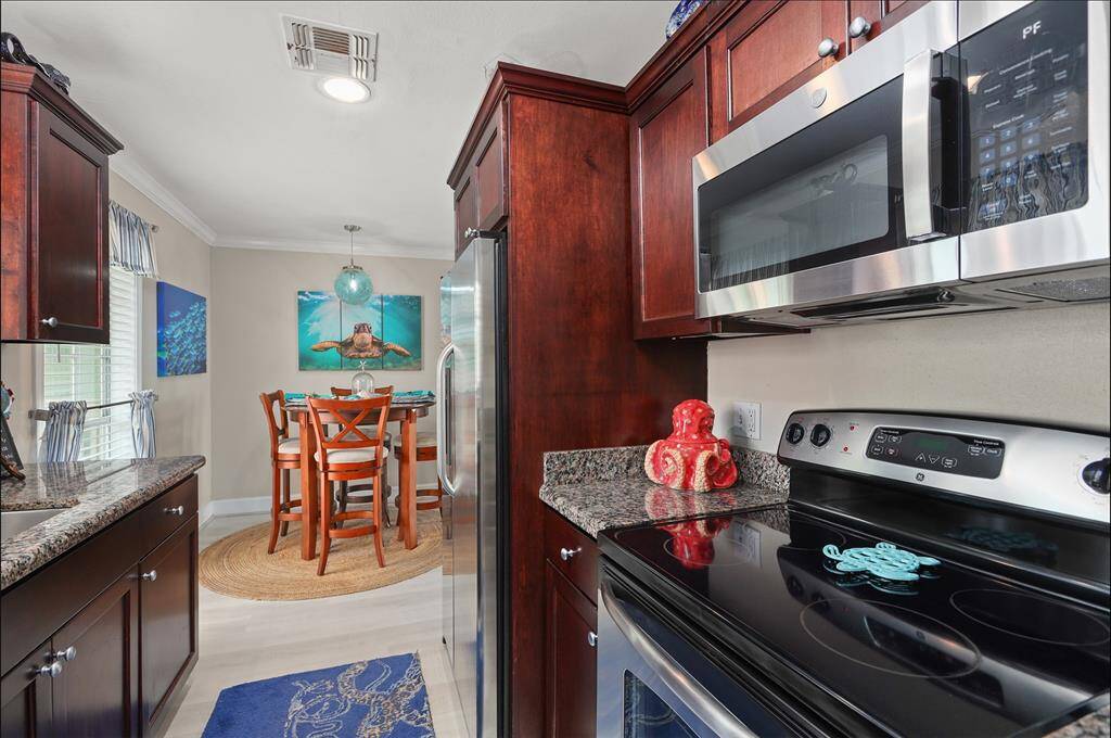 Stainless appliances are included in the sale.