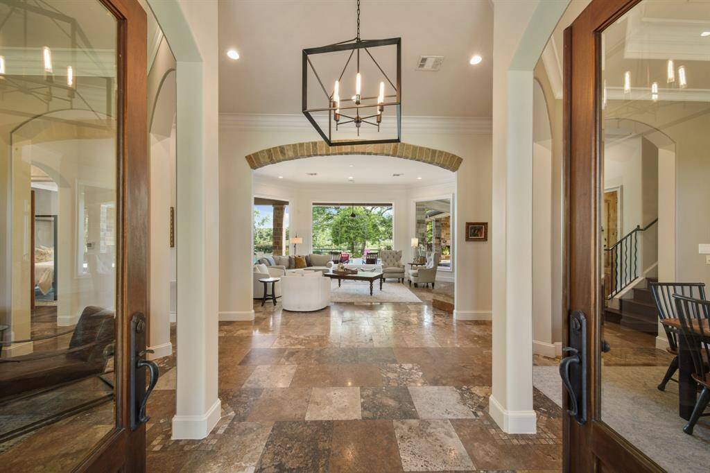 This inviting light filled entrance makes a lasting impression.