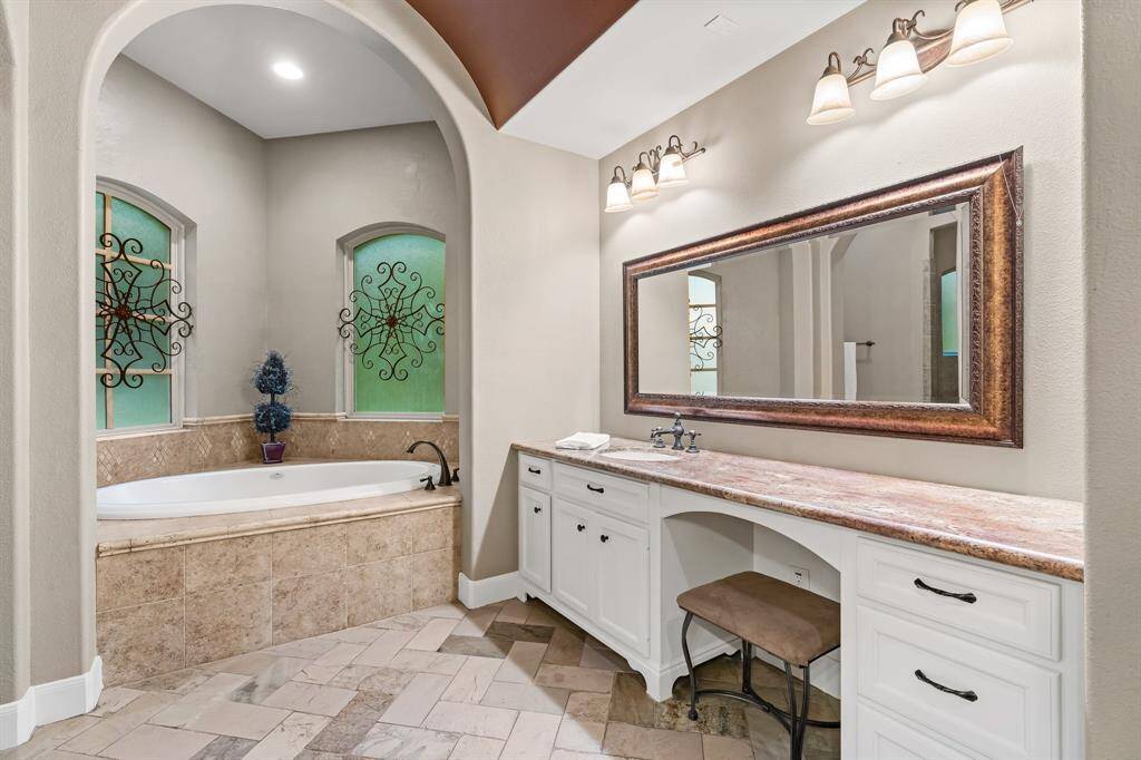 Vanity area in primary bathroom.