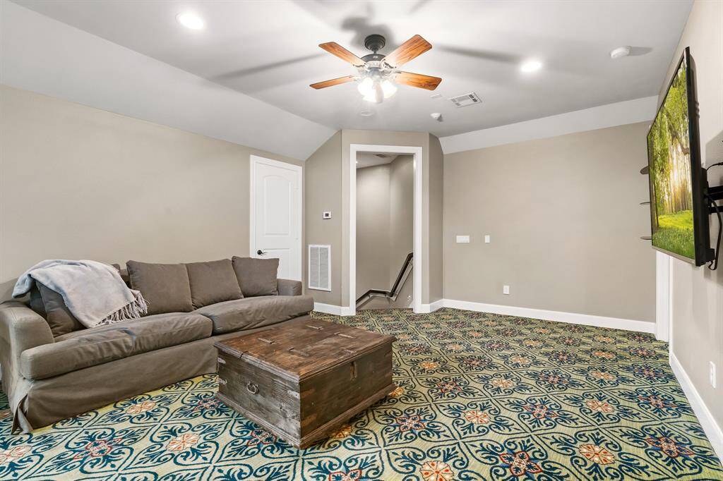 Upstairs gameroom.