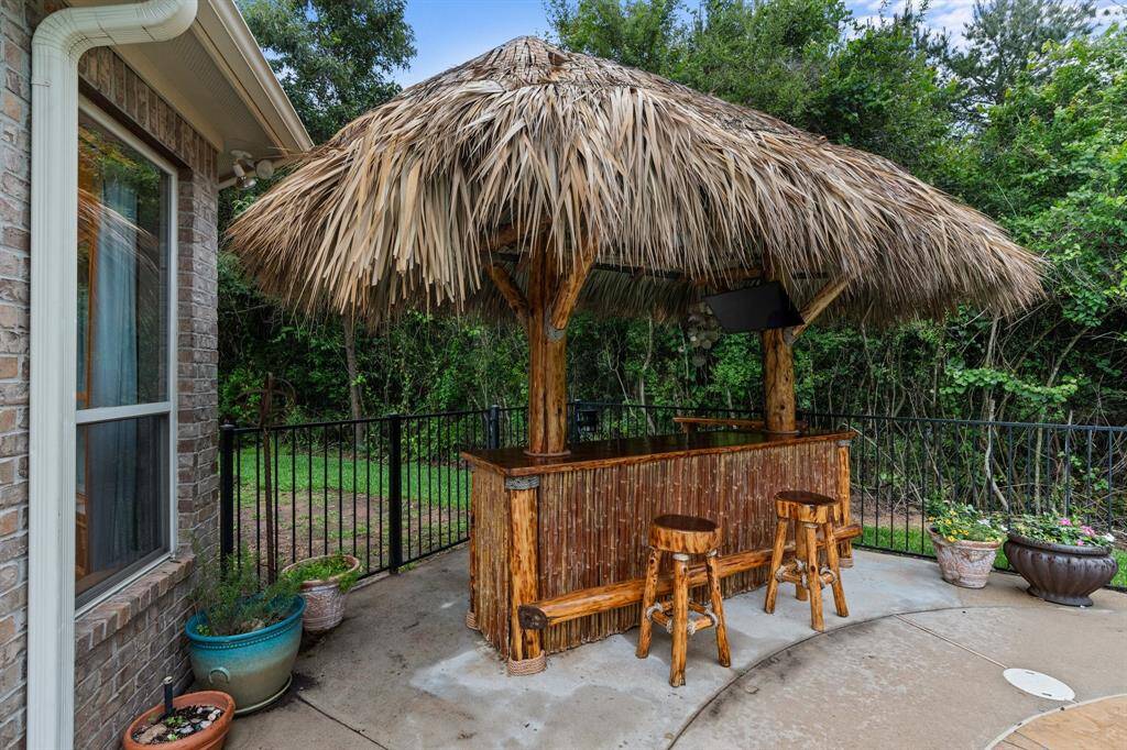 Tiki bar will remain with the home.