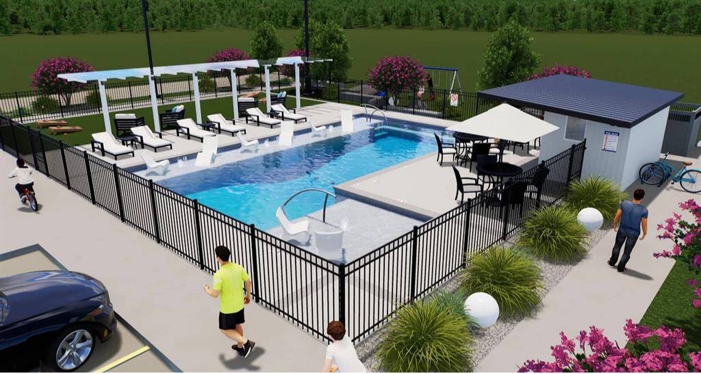 Spring Valley Creek boasts a vacation style pool and clubhouse.