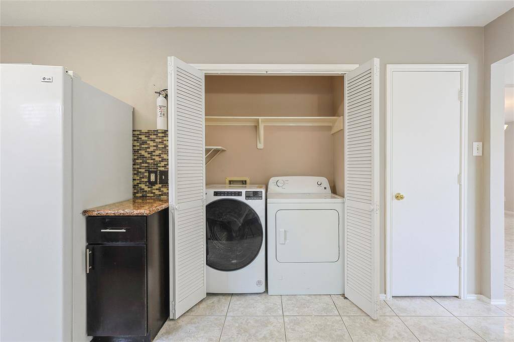 Laundry Room.  Washer & Dryer included w/home