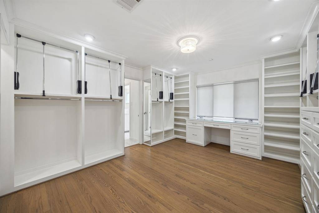 Third bedroom retrofitted into a grand closet.