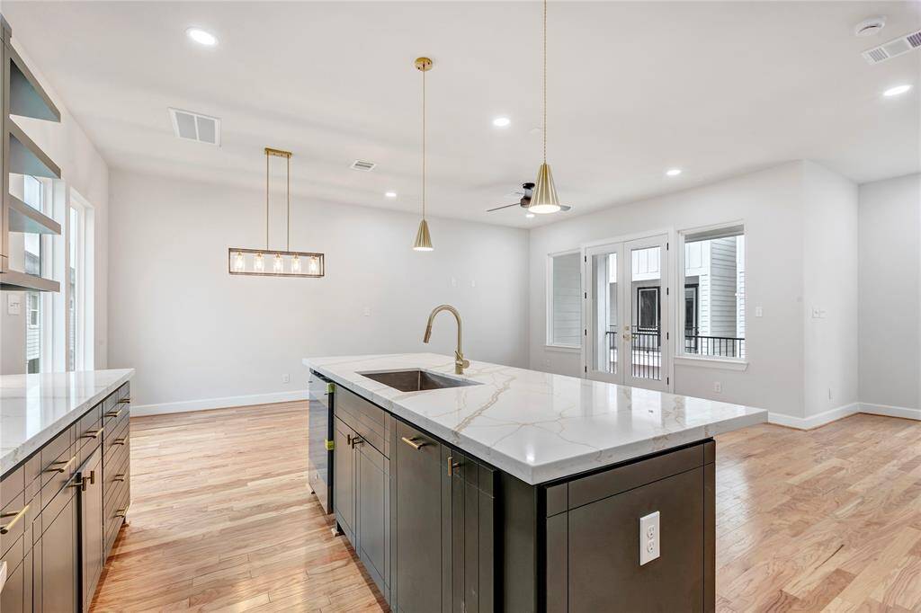 Another view of the kitchen area.