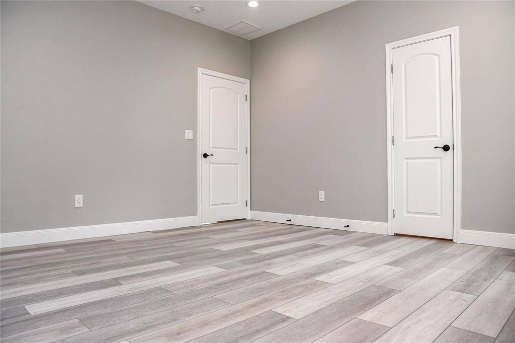 Wood look tile throughout home