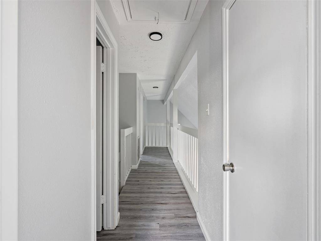 A clean, functional hallway that seamlessly connects the upstairs rooms—adding flow and convenience to the layout.