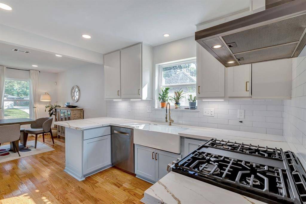 Kitchen and dining area