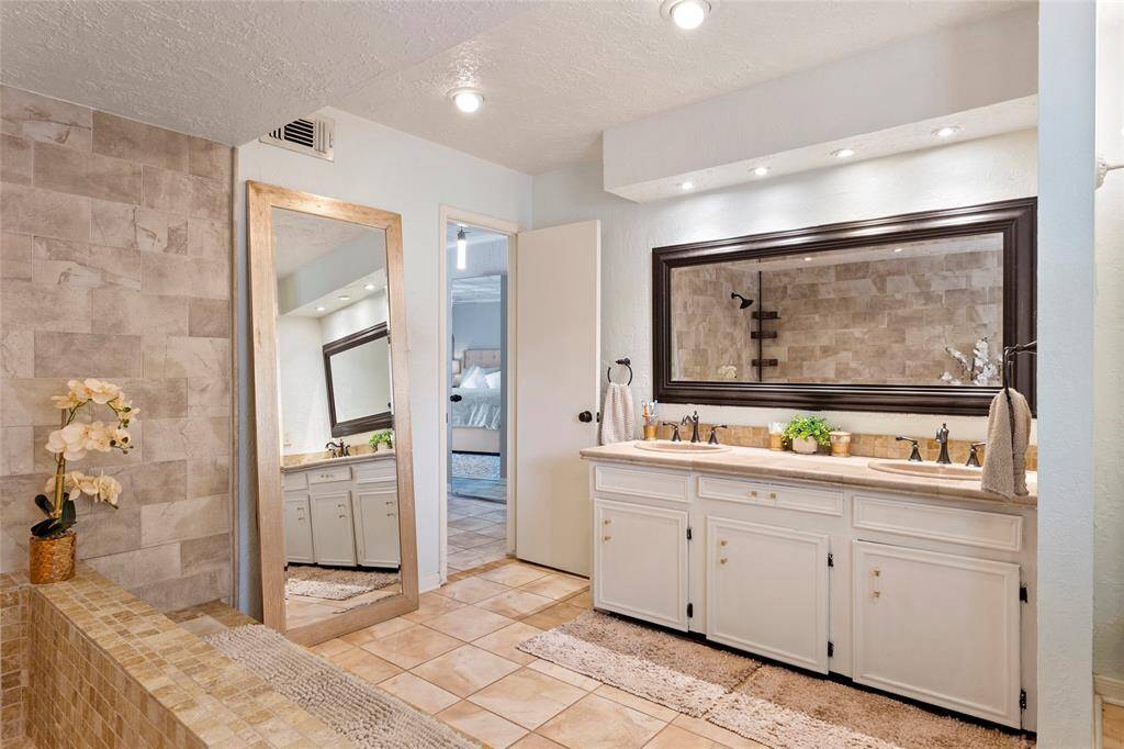 Primary bathroom vanity area