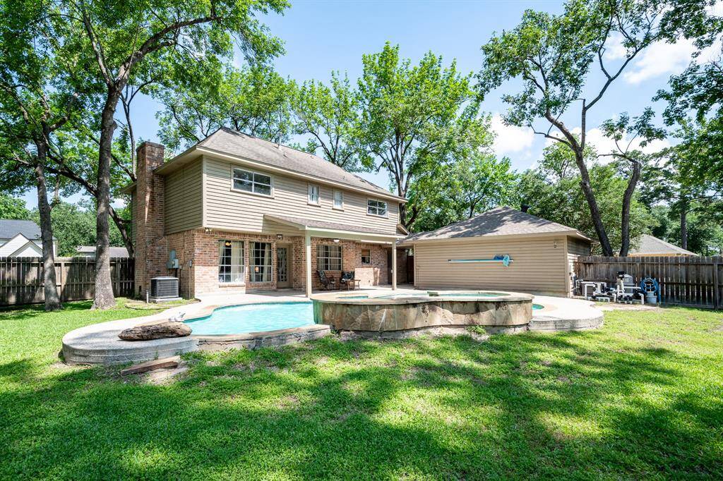 Plenty of room in this yard for your furry friends.