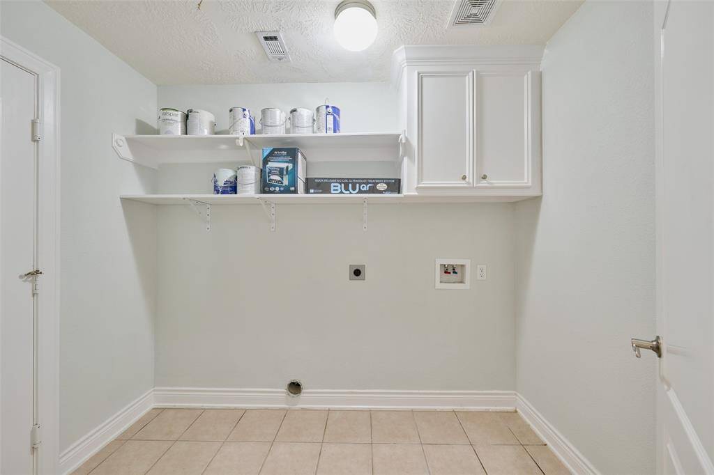 Nice size laundry room just off the hall