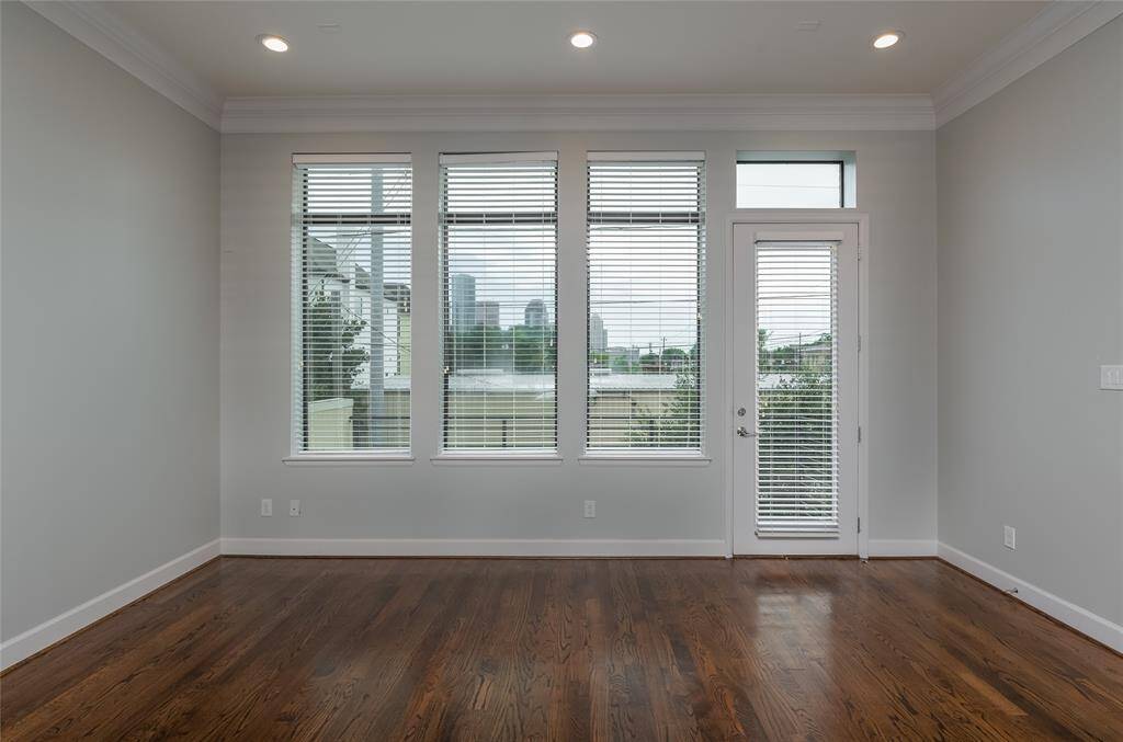 Balcony off living room.