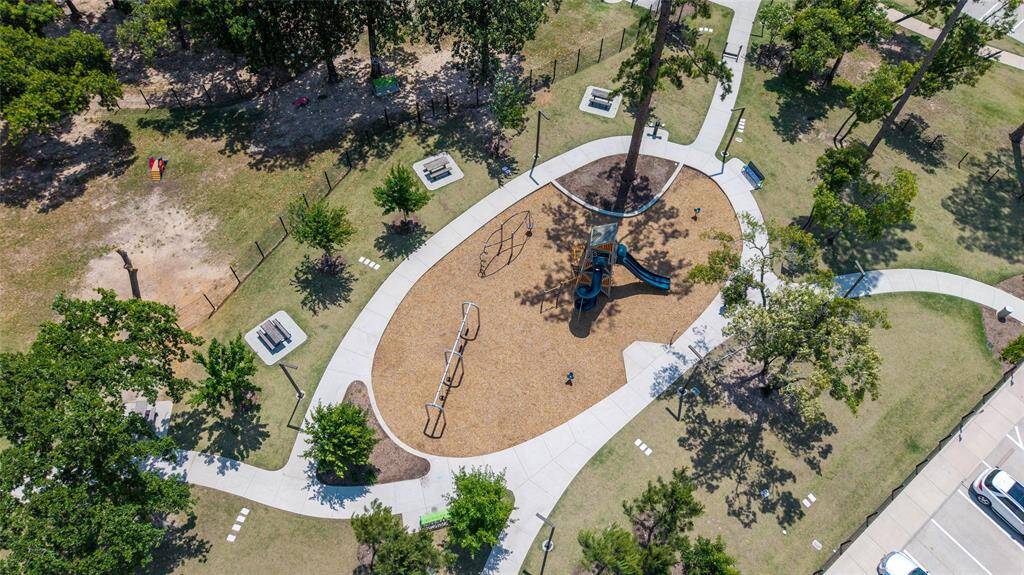A view of one of the playgrounds in the community.