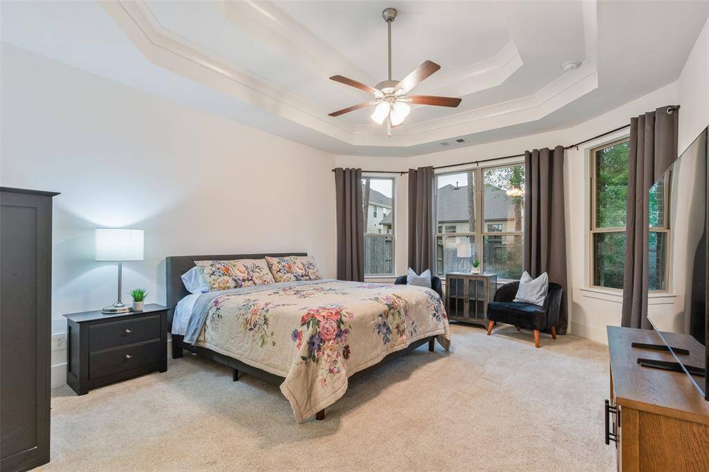 Your primary suite is conveniently located on the first floor.