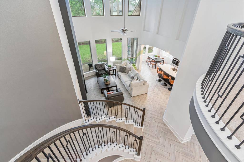 Wow, look at the view from the second floor to your living area.