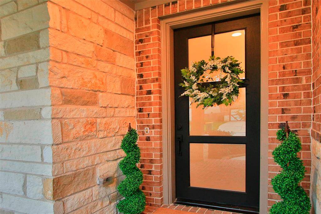 A close up view of your new front entry.
